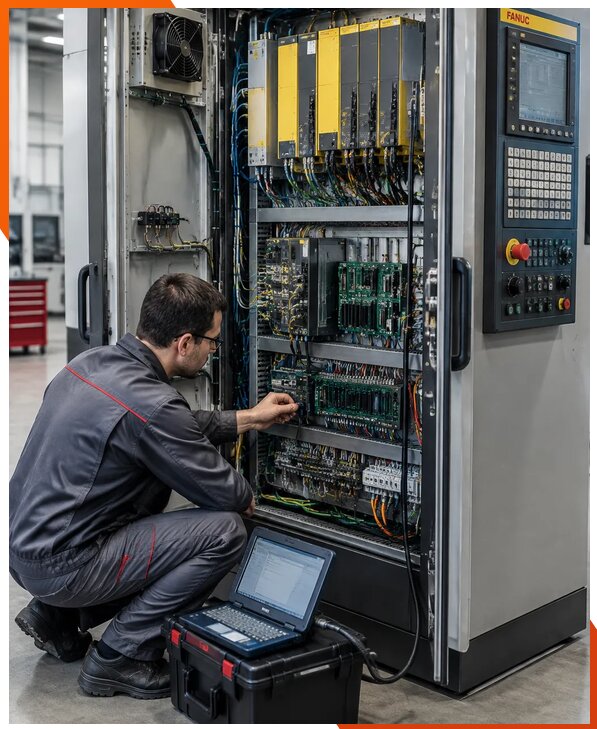 Ремонт систем ЧПУ FANUC промышленных станков в Топках