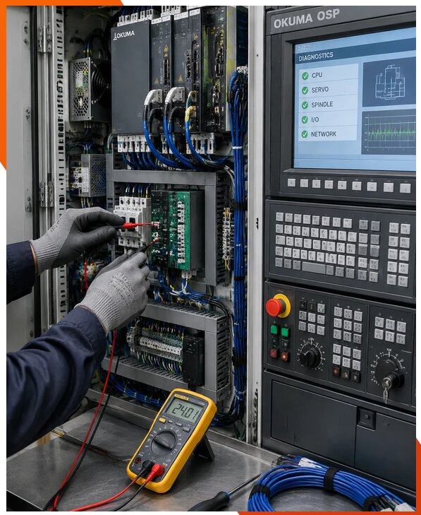 Ремонт систем ЧПУ Okuma OSP в Топках